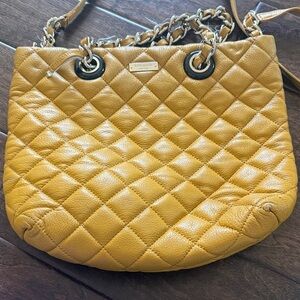 Kate Spade Mustard Quilted Shoulder Bag